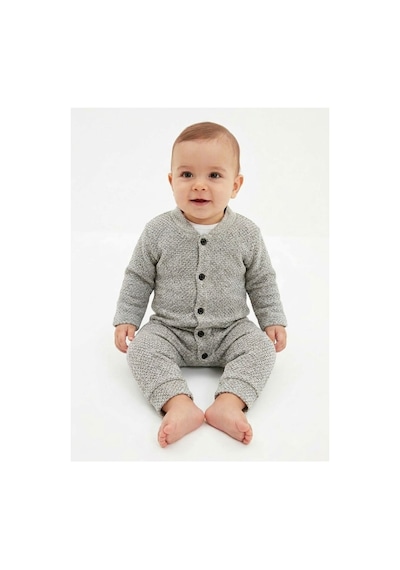 Gülerçocuk Unisex Bebek Pirinç Örgü Düğmeli Pamuklu Tulum 0-3 Ay - Düz Kol Soft Yenidoğan Bebek Kıyafeti Gri - 938555727 Gri Gülerçocuk Unisex Bebek Pirinç Örgü Düğmeli Pamuklu Tulum 0-3 Ay - Düz Kol Soft Yenidoğan Bebek Kıyafeti Gri - 938555727 Gri