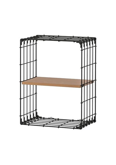 Ikea Gullhult Duvar Rafı, Siyah-çam, 30x40 Cm