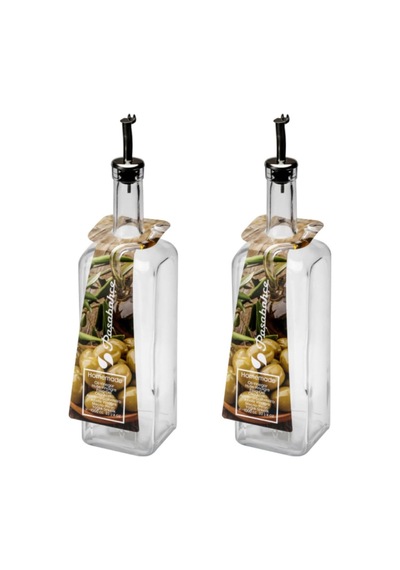 Paşabahçe Yağdanlık, 1 Litre Cam Şişe, 2 Adet Set, Beyaz Diğer