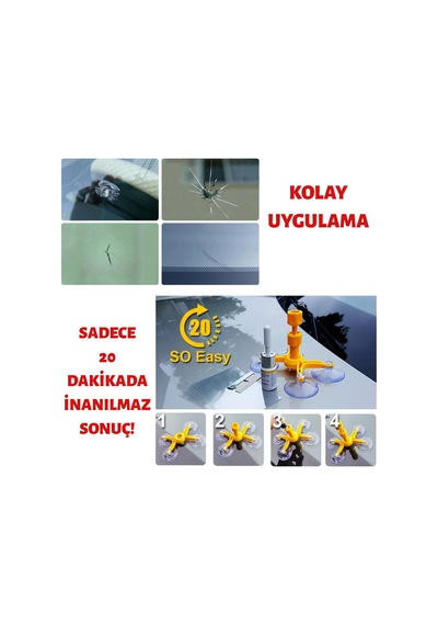 Araç Camı Çatlak Tamir Kiti (Full Set) N11.1405
