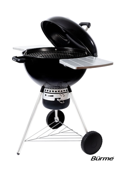 Partner 55.05 Black Masalı Profesyonel Kömürlü Barbekü Siyah