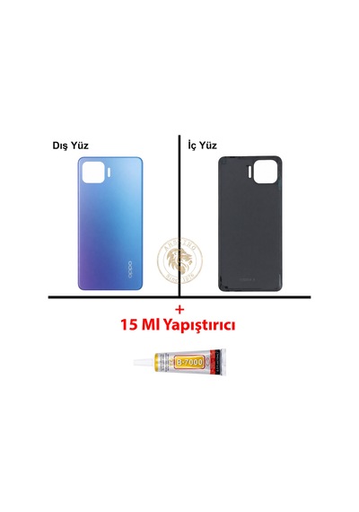 Oppo Kapak Yapıs Tırıcı Reno 4 Lite Mavi Yapıs Tırıcı B-7000 Yapıştırıcı Arka Kapak Arka Cam Batarya Kapağı Lazer Kesim Kapak Pil Kapağı Back Cover Çok Renkli