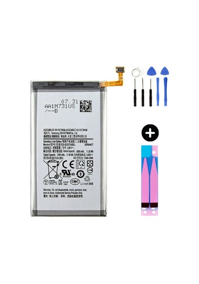 Samsung Galaxy S10 Lite G970f Uyumlu Güçlendirilmiş İthal Pil + Montaj Seti