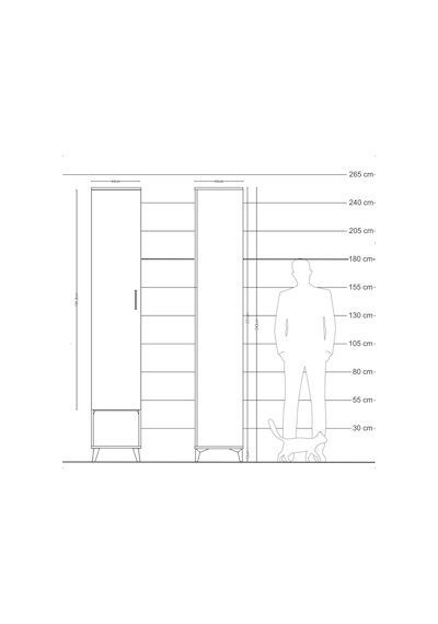 Hyperion Dolap 6 Raflı Tek Kapaklı 44x44x243 Çam-aytaşı Çam Hyperion Dolap 6 Raflı Tek Kapaklı 44x44x243 Çam-aytaşı Çam