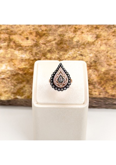 Elmas Montür Rosegold Özel Üretim Gümüş Set Takım - Lvrset16 Rose Gold