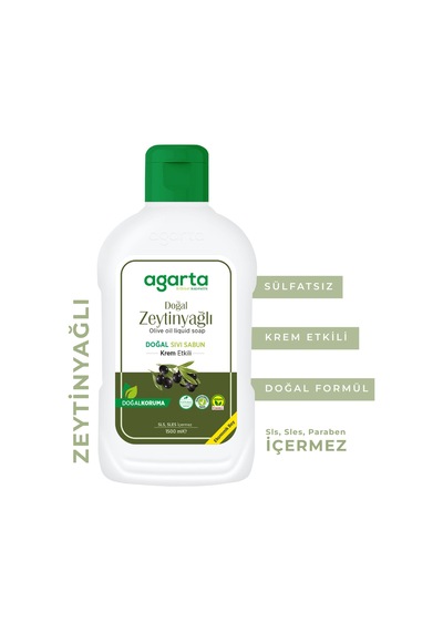 Agarta Doğal Zeytinyağlı Sıvı Sabun 1500 ML