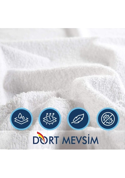 Dört Mevsim Tek Kişilik Alez Fitted Sıvı Geçirmez Yatak Koruyucu (435604955)