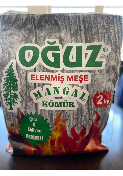 Oğuz Mangal Kömürü Meşe 2 Kg Elenmiş Doğal Meşe