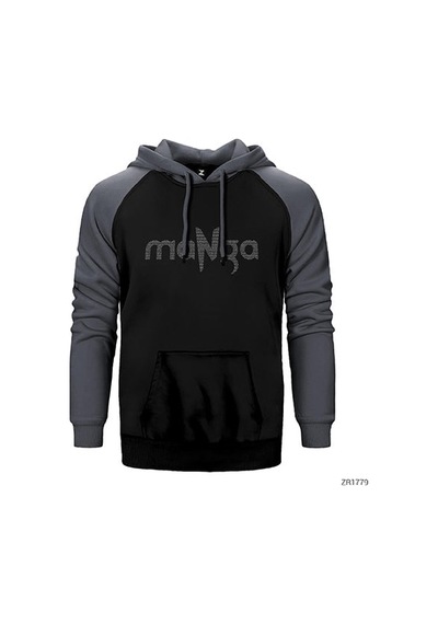 Manga Bir Kadın Çizeceksin Gri Renk Reglan Kol Sweatshirt / Hoodie
