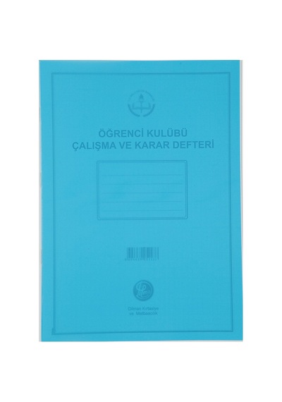 Dilman Öğrenci Kulüp Çalışma Ve Karar Defteri Pls Kapak- 9 Adet