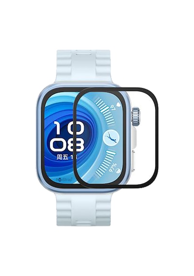 Novstrap Huawei Watch Fit 4 Pro İle Uyumlu Ekran Koruyucu Nano Esnek Cam Ekranı Tam Kapatan Ppma