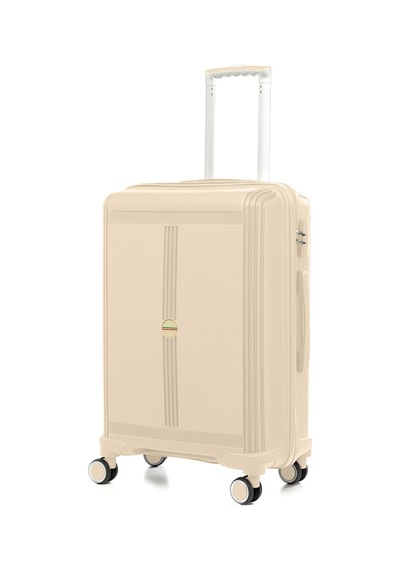 Unisex Jmy8101.12 John May Pp Silikon Valiz Orta Boy 67x41x29cm Krem Krem