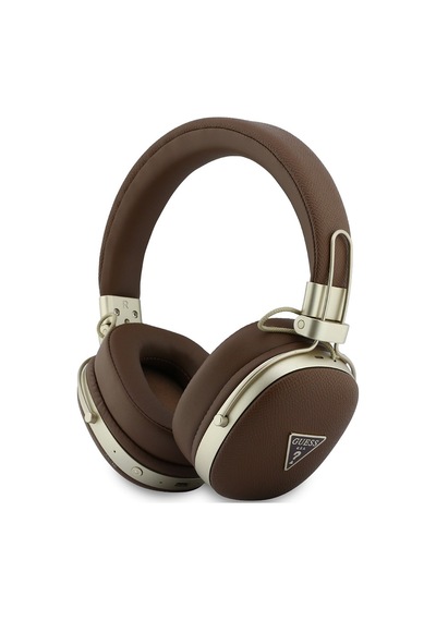 Guess Lisanslı ENC-1 Teknolojili Pu Üçgen Metal Logo Bluetooth 5.4 Kulak Üstü Kulaklık