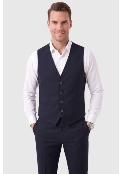 Rizzup Erkek Slim Fit Dar Kesim 3'lü Koyu Lacivert Takım Elbise Yelekli Çift Düğme Çift Yırtmaç Takım 2600509 Rizzup Erkek Slim Fit Dar Kesim 3'lü Koyu Lacivert Takım Elbise Yelekli Çift Düğme Çift Yırtmaç Takım 2600509