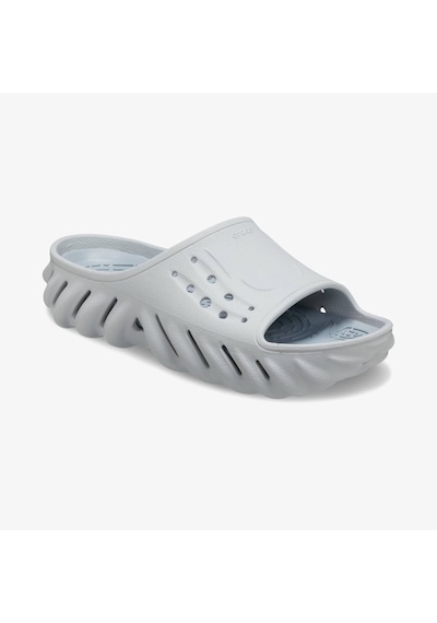 Crocs Echo Slide Unisex Gri Terlik Düz 208170 Gri