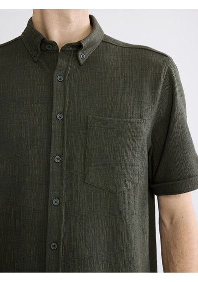 Lcwaıkıkı Classic Haki Regular Fit Erkek Gömlek