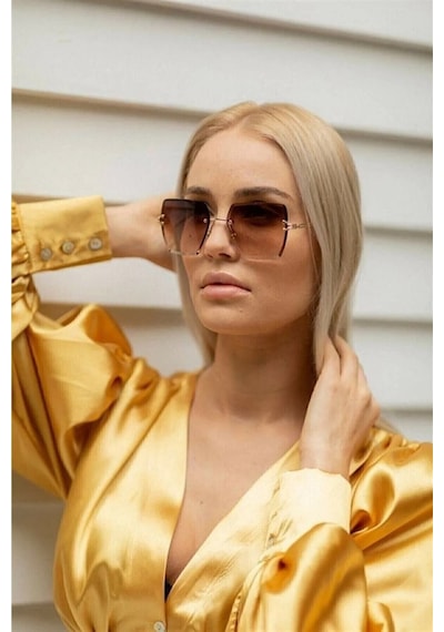 Unisex Güneş Gözlüğü Kristal Çok Renkli