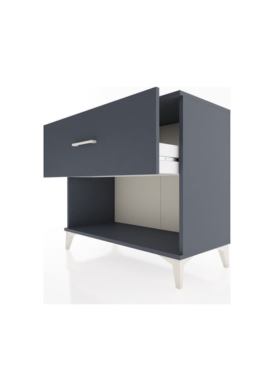 Hyperion Şifonyer Tek Çekmeceli 88x44x80 Antrasit-antrasit Antrasit