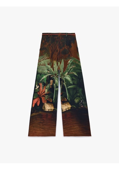 Koton Viskon Kumaş Cepli Pileli Tropikal Manzara Desenli Geniş Paça Pantolon Kahverengi Desenli 6sak40218ew Koton Viskon Kumaş Cepli Pileli Tropikal Manzara Desenli Geniş Paça Pantolon Kahverengi Desenli 6sak40218ew