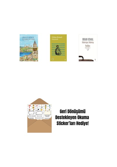 İstanbul İstanbul Ciltli + Everest Açıkhava 13 - Küçücük + Müfettişler Müfettişi - Üçkâğıtçı 2 Kitap Bir Arada + Okuma Sticker'ları