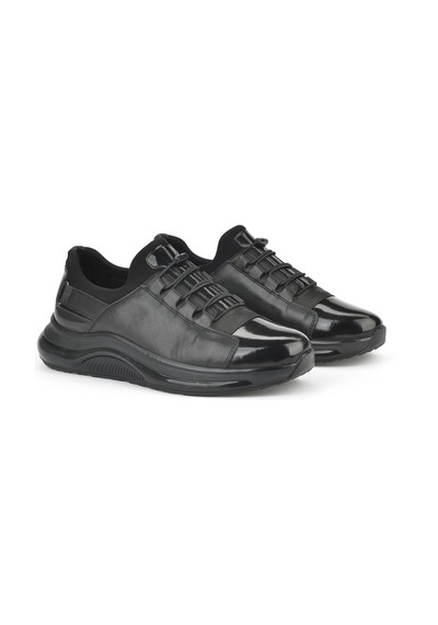 Ziya, Erkek Hakiki Deri Sneaker 153423z704 Siyah 153423z704 000 Siyah