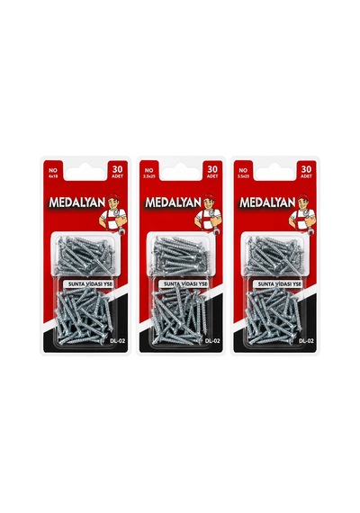 360 Adet 3.5x25 Sunta Vidası 12x30pcs 5468 Diğer