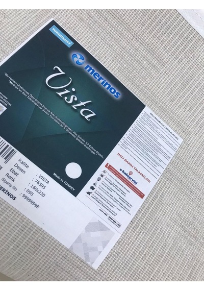 Merinos Halı Vista 76595 095 Serisi Triko Akrilik Salon Oturma Yatak Odası Halısı Gri