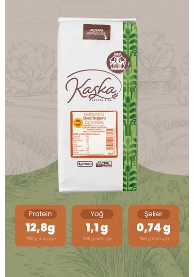 Kaşka Siyez Bulguru Çiğ Köftelik 1 KG