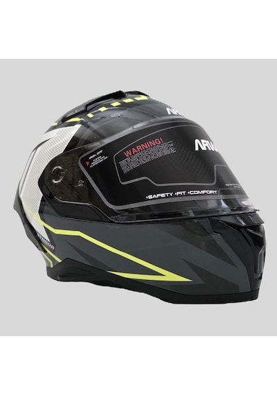 Arwic Pro Model Kapalı Full Face Motosiklet Kaskı Ar939 Sarı
