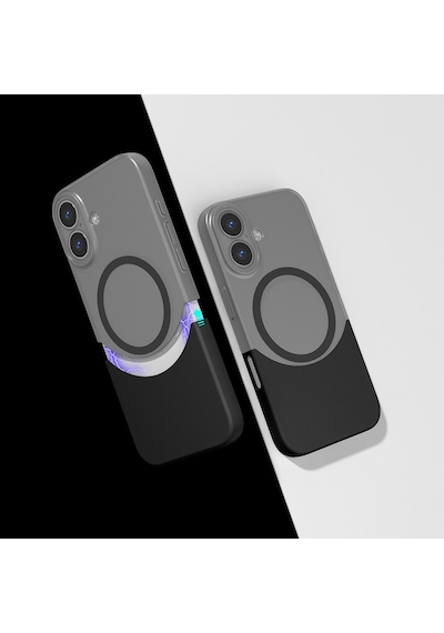 Xemu Apple Uyumlu iPhone 16 Plus Kılıf M-safe Şarj Özellikli Mıknatıslı Duble Kapak - Lacivert Lacivert