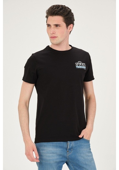 Rich Erkek Yıkamalı Basic T-shirt Tişört %100 Pamuk Tişört SIYAH Rich Erkek Yıkamalı Basic T-shirt Tişört %100 Pamuk Tişört SIYAH