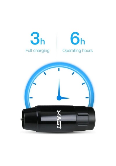 Mast Tour Black Rotary Pen Machine With Battery Power Supply P112
