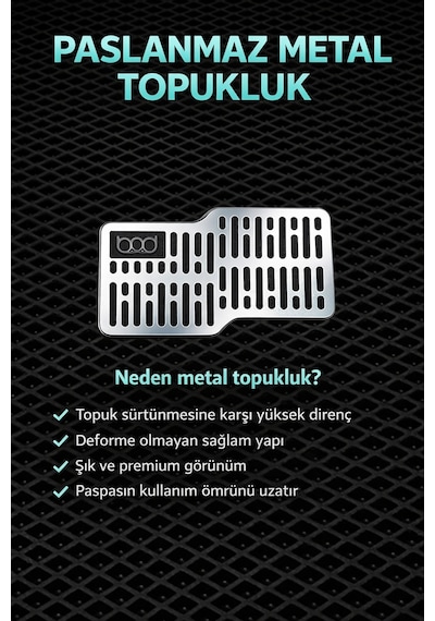 Bod Opel Zafira Life 3D Havuzlu Paspas 2021 ve Sonrası Peugeot Expert Traveller/Citroen Jumpy