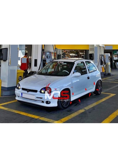 Opel Corsa B Uyumlu Gsi Marşpiyel Sağ Sol Takım Fiberglass Boyasız