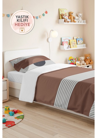 Geometrik Çizgili Bej Genç Odası Tek Kişilik Pike Takımı - Kahve 160x220 Cm Kapitone Yatak Örtüsü Kremamsı Toprak Işıltısı Geometrik Çizgili Bej Genç Odası Tek Kişilik Pike Takımı - Kahve 160x220 Cm Kapitone Yatak Örtüsü Kremamsı Toprak Işıltısı