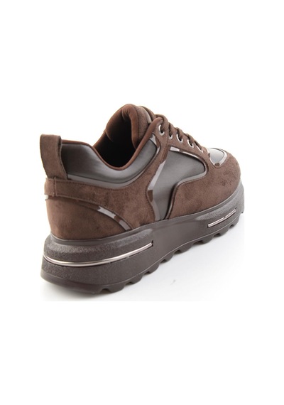 Bambi Kahve Kahve Süet Kadın Sneaker K01313003072 Kahve Rengi