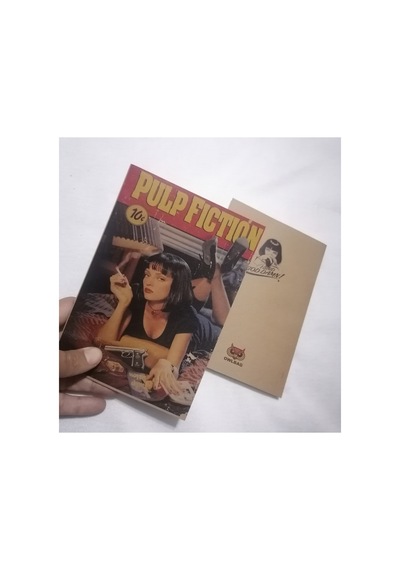 Owl Bag Özel Tasarım Vıntage Görünümlü Pulp Fiction Desenli Defter Çok Renklı