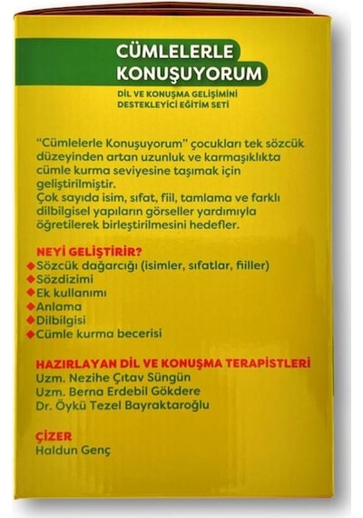 Cümlelerle Konuşuyorum Dil Ve Konuşma Gelişimini Destekleyici Eğitim Seti