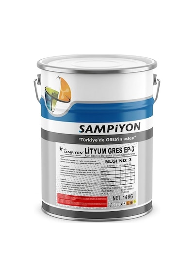 Şampiyon Molylub Ep 3 Molibdenli Gres Yağı 14 KG