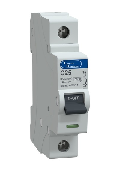 Lauritz Knudsen, BA10250C-25A, 6kA, C, 1P MCB, Otomatik sigorta