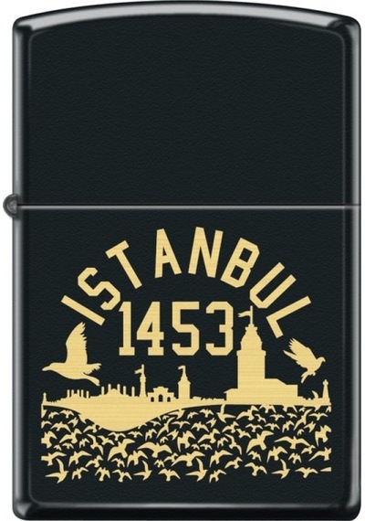 Zippo Siyah Mat İstanbul Çakmak