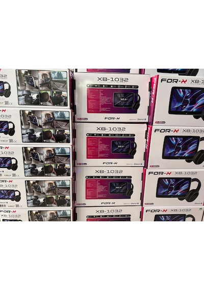 For-x Xb- Portatif Koltuk Arkası 2 Adet Monitör Başlık 2/32 Gb