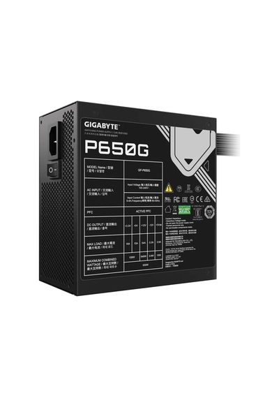 Gıgabyte Gp-p650g, 650w, 80+ Gold, Gamıng Power Supply