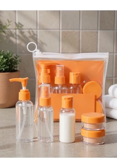 Şeffaf 5 Parça Seyahat Dolum Şişesi Seti 30 Ml Diğer