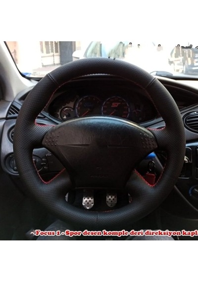 Ford Focus 1 1999-2004 Araca Özel Direksiyon Kılıfı Siyah