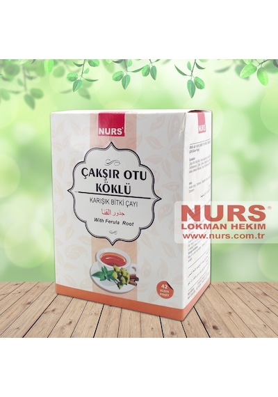 Nurs Çakşır Otu Köklü Karışık Bitki Çayı Süzen Poşet 42'li