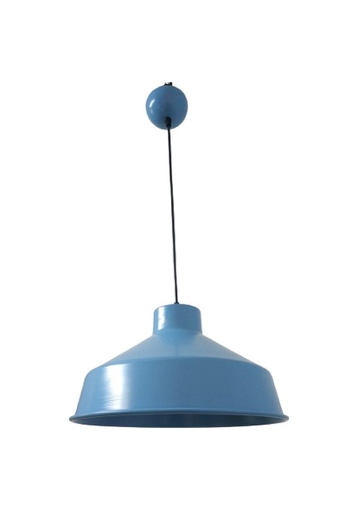 Rys Retro Metal Mavi Dekoratif Tekli Kafe Mutfak Çocuk Odası Sarkıt Avize Çap:30 Cm-rys5051 Beyaz
