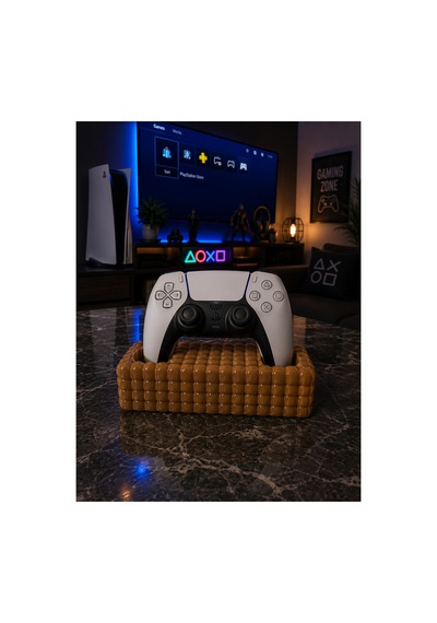 Dekoratif Playstation 5 Dualsense Stand Kahveren Bej