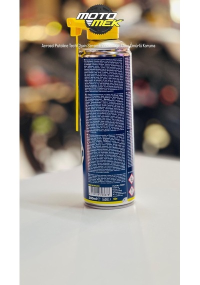 Aerosol Putoline Tech Chain Seramik Zincir Yağı Uzun Ömürlü Koruma
