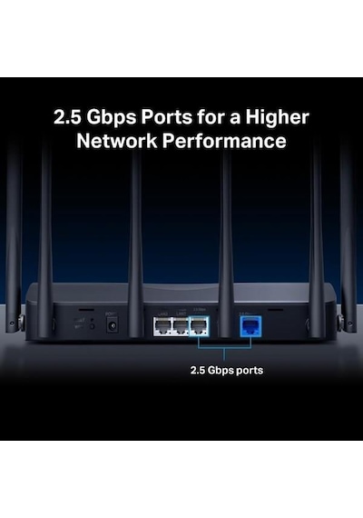 Mercusys Mr37be Wıfı7 Be6500 Dual Band Router